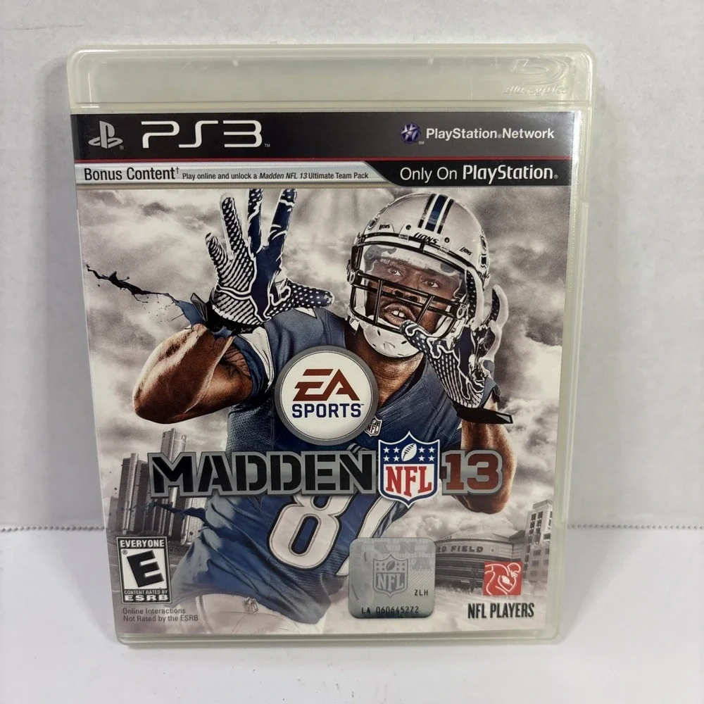 Madden NFL 13 Sony PlayStation 3 PS3 EA Sports Football Game Calvin Johnson